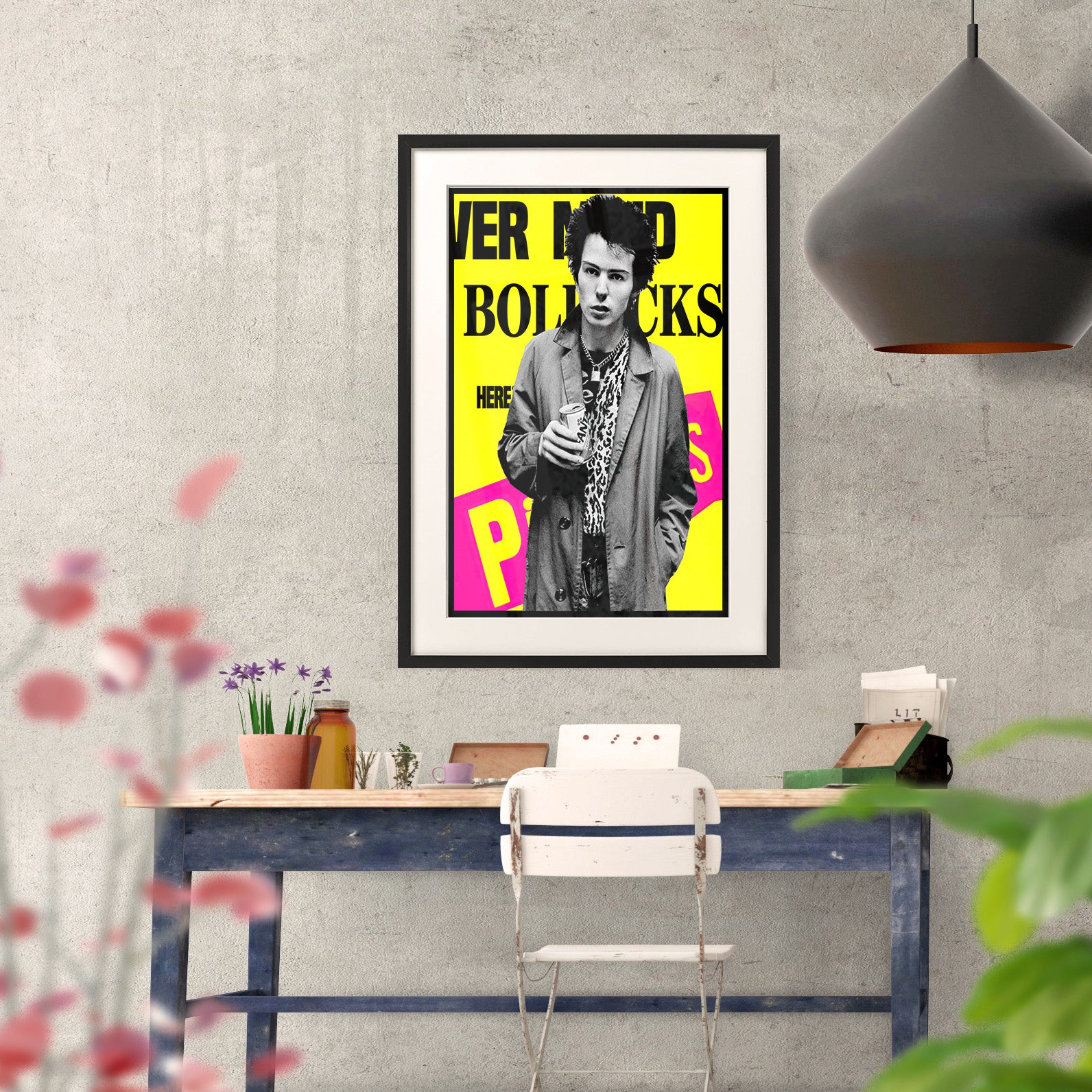 Sid Vicious Sex Pistols Punk Poster - Multi Size Prints or THREE FRAMED Options