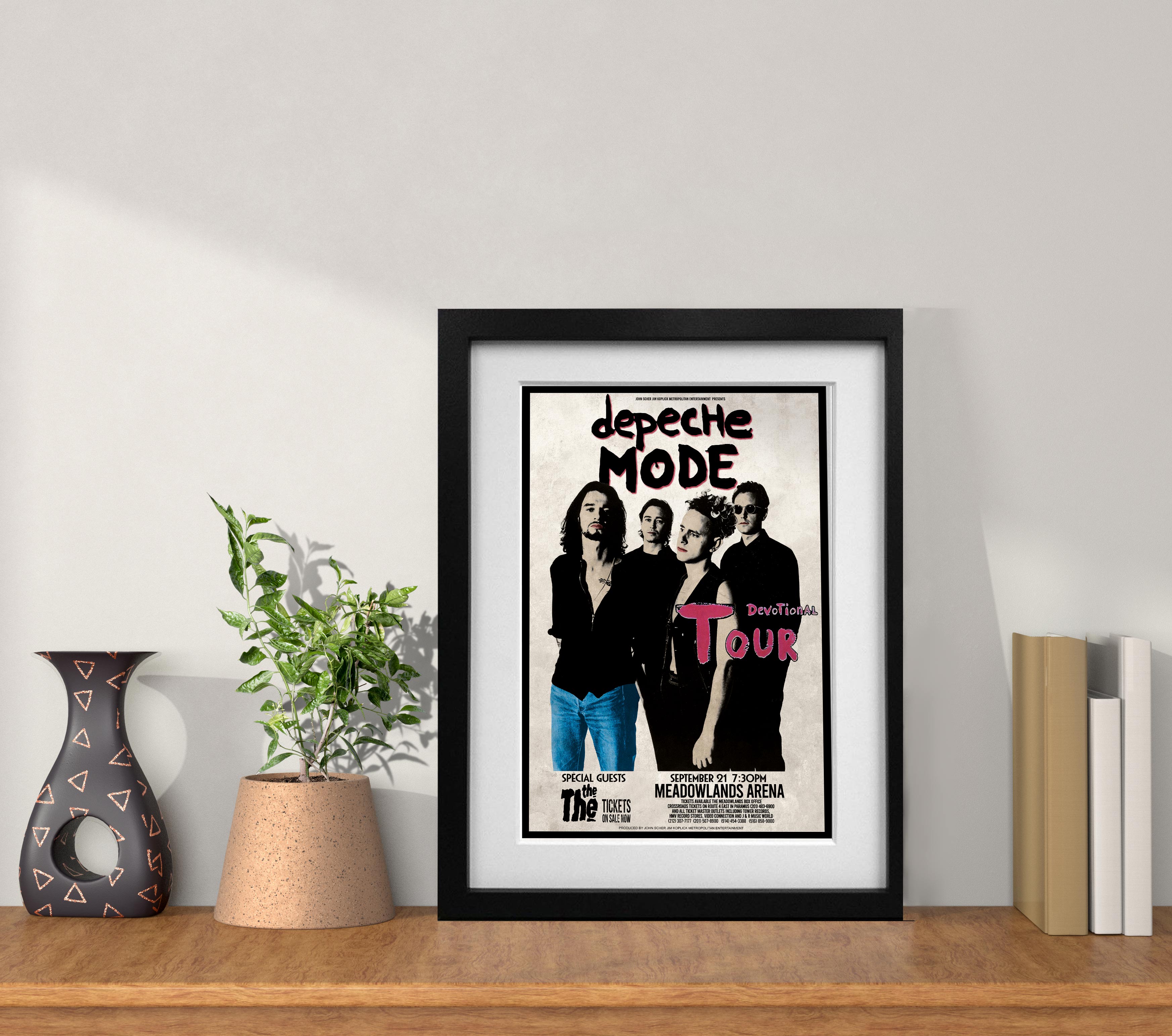 Depeche Mode - Devotional Tour Concert Poster - Multi-Size Prints or THREE FRAMED Options