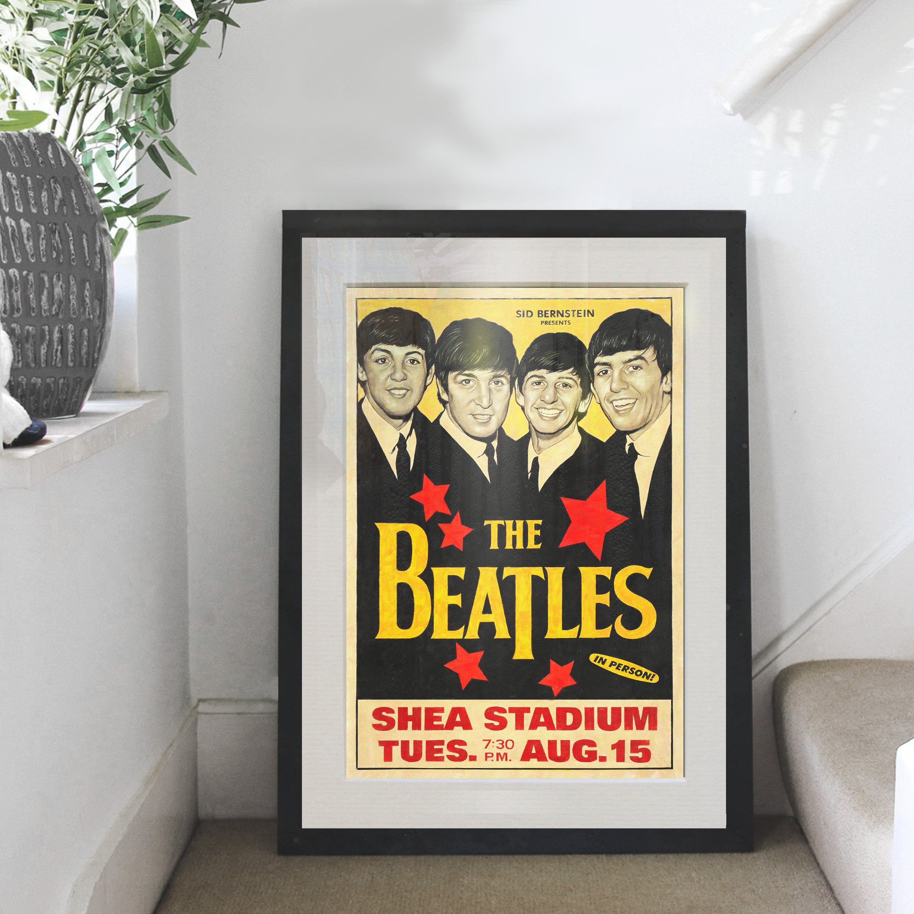The Beatles 1965 NEW Shea Stadium - Multi-Size Prints or THREE FRAMED Options