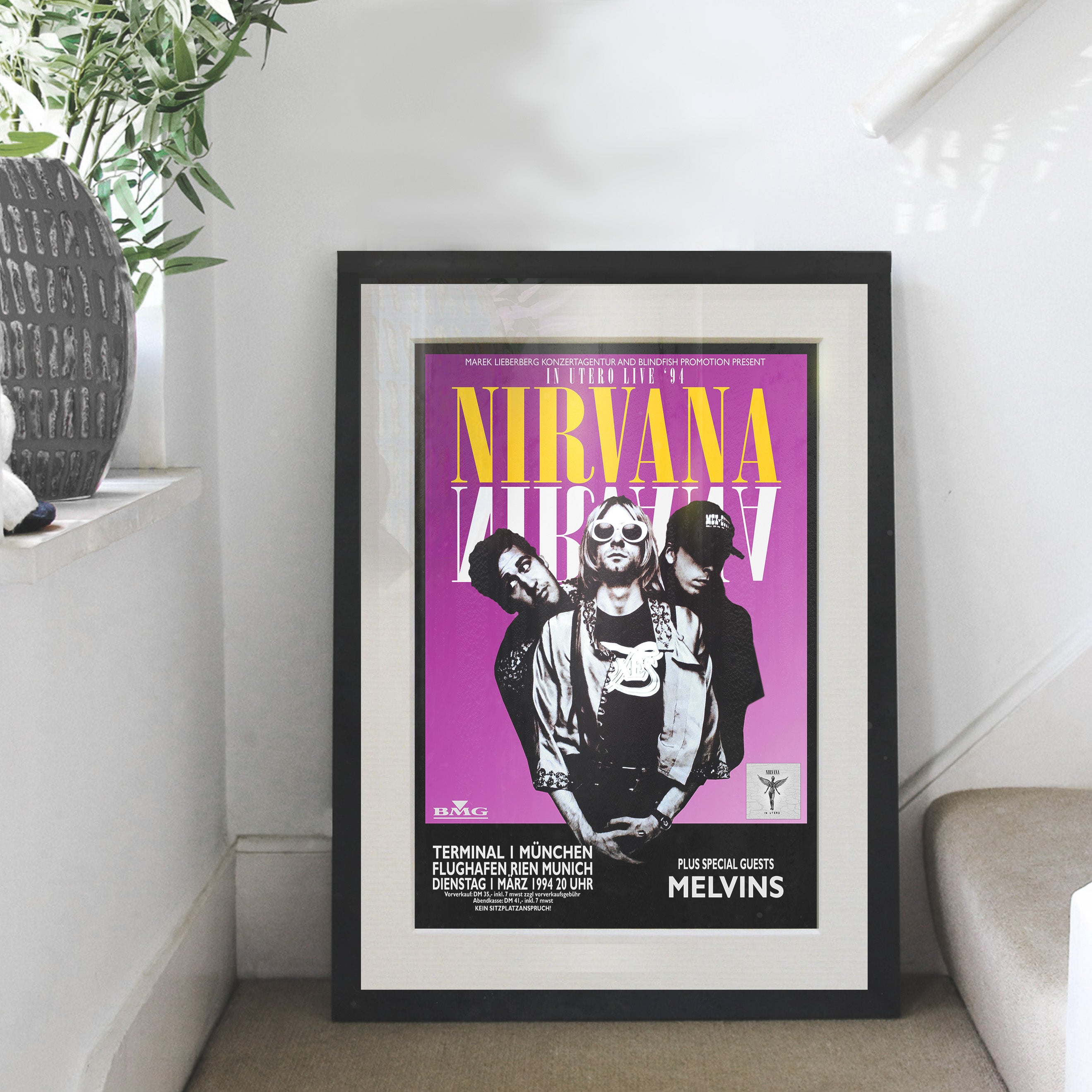 Nirvana The Last Concert 1994 Poster - Multi-Size Prints or THREE FRAMED Options